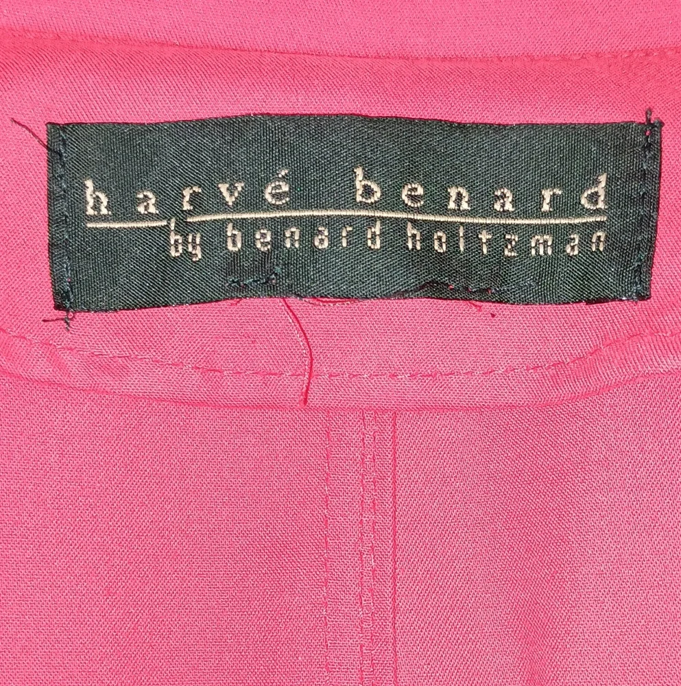Harve benard salmon cotton long Trench  Jacket Size Large - Picture 3 of 8